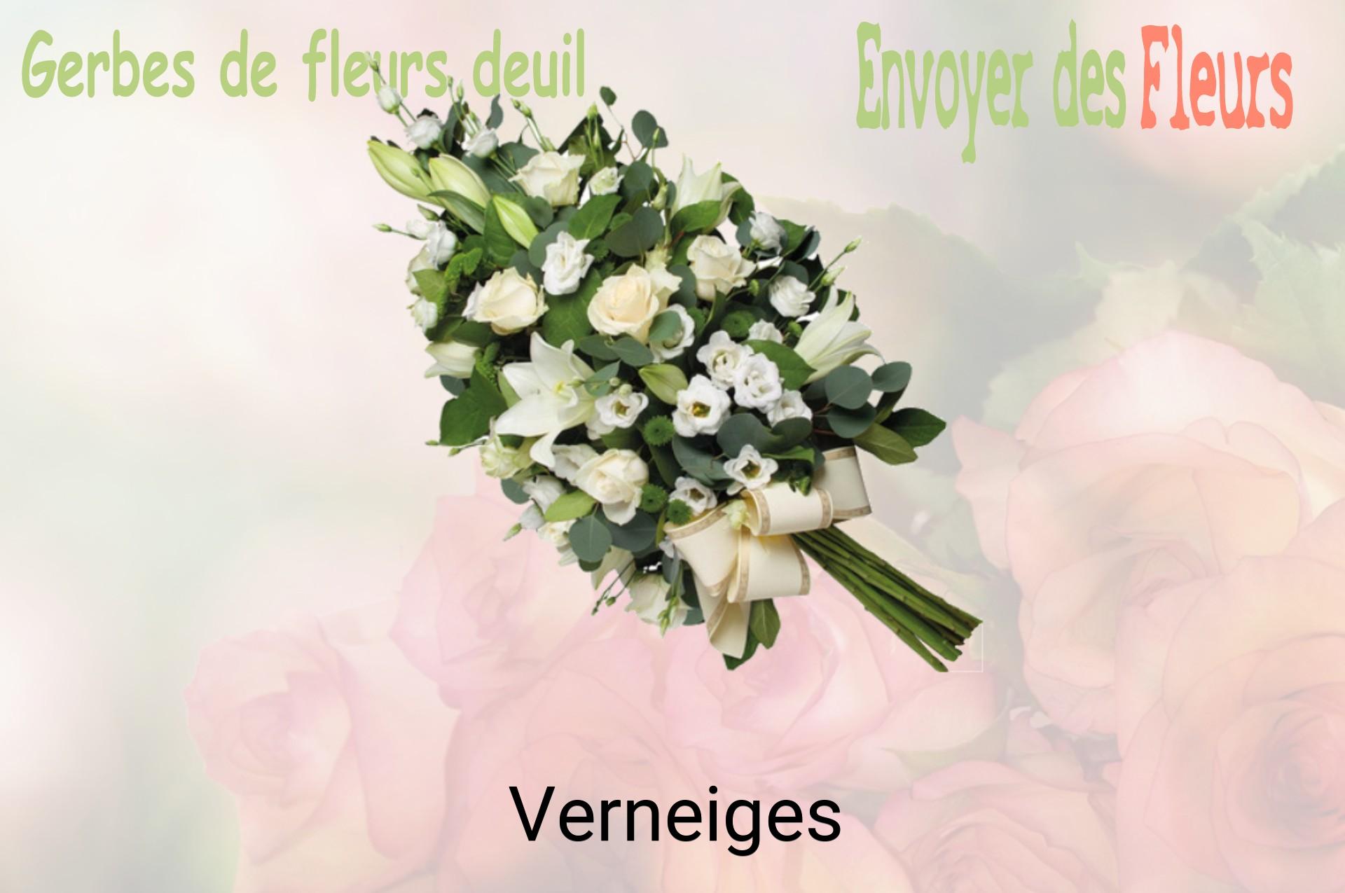 Gerbe de fleurs de deuil livrée à Verneiges